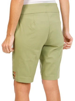 Thumbnail 3: Coral Bay Women's Solid Bermuda Shorts 