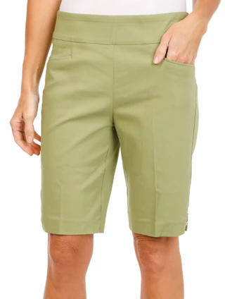 Thumbnail 1: Coral Bay Women's Solid Bermuda Shorts 