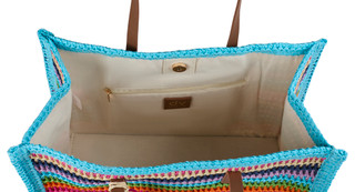 Thumbnail 2: DV By Dolce Vita Straw Multicolor Tote Bag 