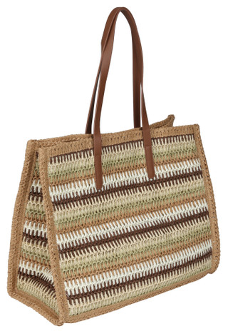 Thumbnail 2: DV By Dolce Vita Straw Multicolor Tote Bag 