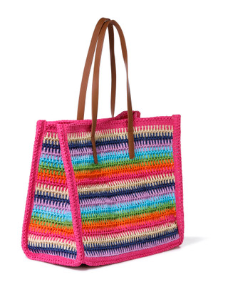 Thumbnail 4: DV By Dolce Vita Straw Multicolor Tote Bag 