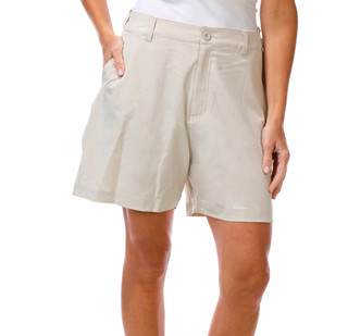 Thumbnail 1: REEL LEGENDS Women's Solid Expandable Waist Shorts  