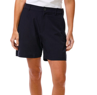 Thumbnail 1: REEL LEGENDS Women's Solid Expandable Waist Shorts  