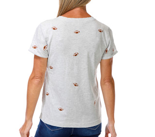 Thumbnail 2: Philosophy Women's Short Sleeve Embroidered Football Tee 