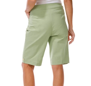 Thumbnail 2: Coral Bay Women's Gold Crest Rivet Hem Shorts  