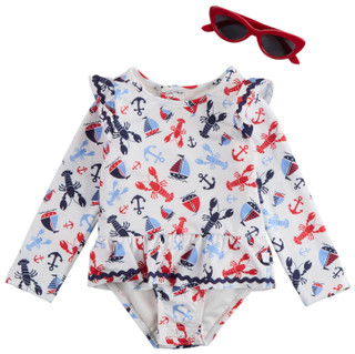 Thumbnail 1: Sperry Baby Girls 2 Pc Swimsuit Set 
