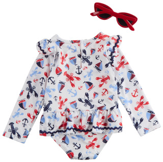 Thumbnail 2: Sperry Baby Girls 2 Pc Swimsuit Set 