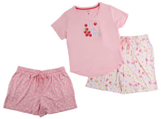 Thumbnail 1: JACLYN Plus 3 Pc Pajama Shorts Set 