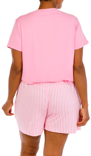 Thumbnail 4: JACLYN Plus 3 Pc Pajama Shorts Set 