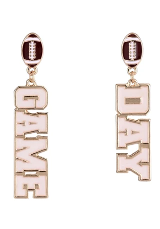 Thumbnail 1: Hallmark Gameday Crystal Linear Earrings 