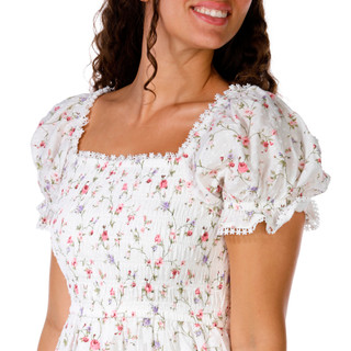 Thumbnail 2: Celebrity Pink Juniors Short Sleeve Floral Midi Dress 