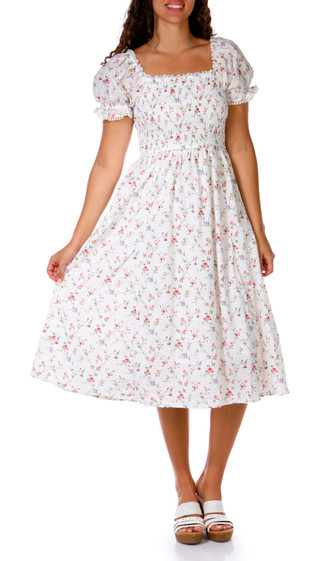 Thumbnail 1: Celebrity Pink Juniors Short Sleeve Floral Midi Dress 