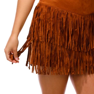 Thumbnail 3: Trixxi Juniors Sleeveless Fringe Faux Suede Mini Dress 