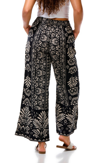 Thumbnail 2: Angie Juniors Printed Wide Leg Ankle Pants 