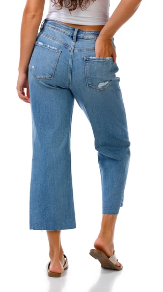 Thumbnail 3: Flying Monkey Juniors Wide Leg Ankle Jeans 