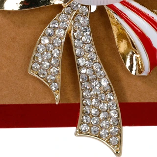 Thumbnail 2: Celebrate America 250 Crystal Bow Pin 