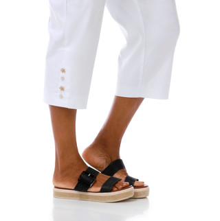 Thumbnail 3: Zac & Rachel Plus Slim Crop Pants w/ Button Hem 