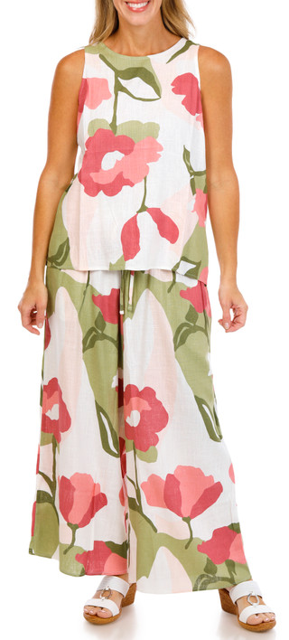 Thumbnail 1: Cece Women's 2 Pc Floral Pants Set 