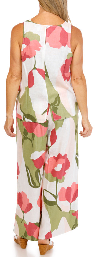 Thumbnail 2: Cece Women's 2 Pc Floral Pants Set 