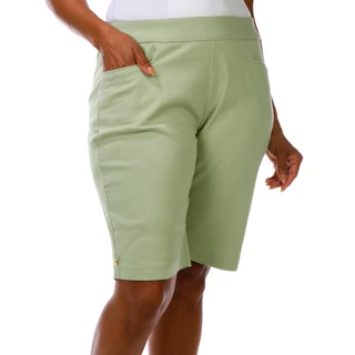 Thumbnail 2: Coral Bay Plus Flexible Waist Stretch Shorts 