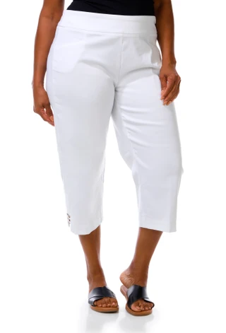 Thumbnail 4: Coral Bay Plus Stretch Waist Pull On Capris 