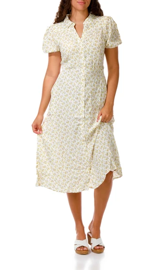 Thumbnail 1: Levi's Juniors Short Sleeve Collar Midi Dress 
