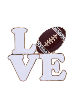 Thumbnail 1: Hallmark Gameday Love Football Pin 