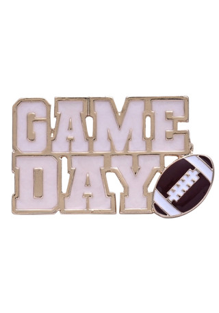 Thumbnail 1: Hallmark Gameday Glitter Football Pin 