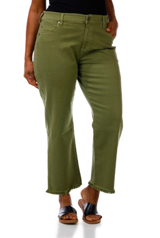 Thumbnail 1: Liverpool Plus Kennedy Crop Straight Fray Pants 