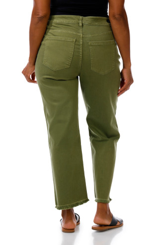 Thumbnail 3: Liverpool Plus Kennedy Crop Straight Fray Pants 