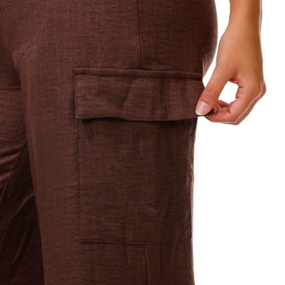 Thumbnail 3: INSPIRED HEARTS Juniors Strapless Tube Linen Belt Cargo Jumpsuit 