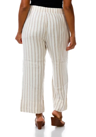 Thumbnail 2: Liverpool Plus Pull-On Wide Leg Crop Trouser Pants 