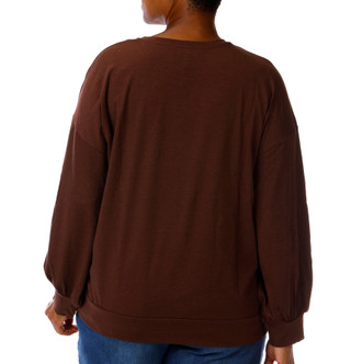 Thumbnail 2: Magical Season Plus Long Sleeve Embroidered Top 