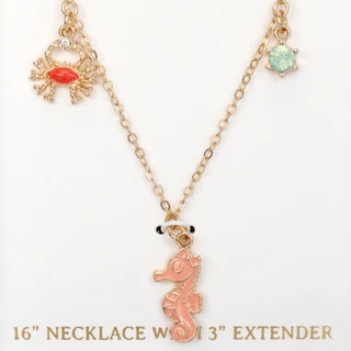 Thumbnail 2: ADRIENNE VITTADINI Gold Sealife Charm Necklace 