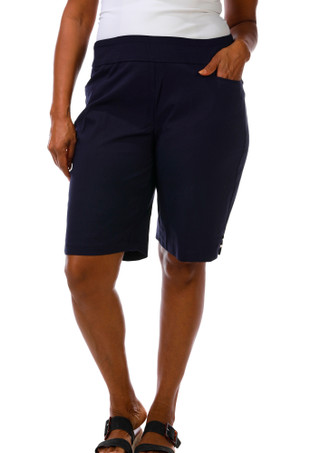 Thumbnail 1: Coral Bay Plus Flexible Stretch Waist Shorts 
