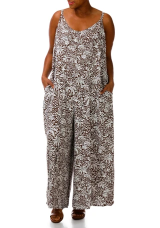 Thumbnail 2: MSK Plus Short Sleeve Printed Jumpsuit 