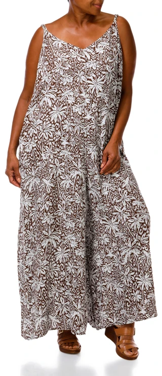 Thumbnail 5: MSK Plus Short Sleeve Printed Jumpsuit 