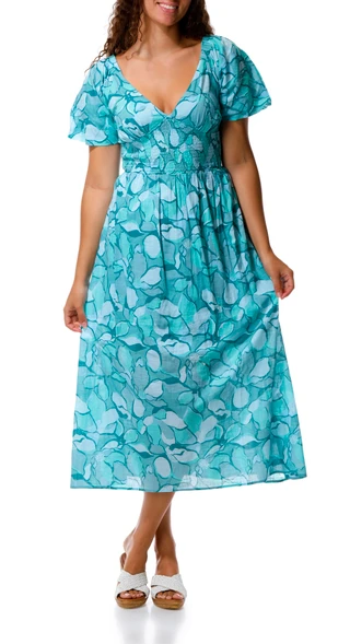 Thumbnail 1: BILLABONG Juniors Go Coastal Midi Dress 