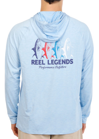 Thumbnail 2: REEL LEGENDS Men's Shoreline Cooling Hoodie 