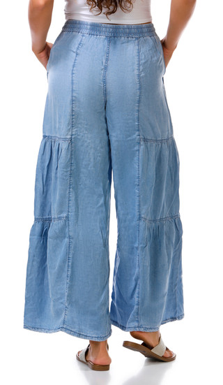 Thumbnail 2: Madden Girl Juniors Chambray Wide Leg Pants 