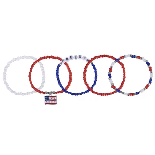 Thumbnail 1: Celebrate America 250 Freedom Stretch Bracelet Set 