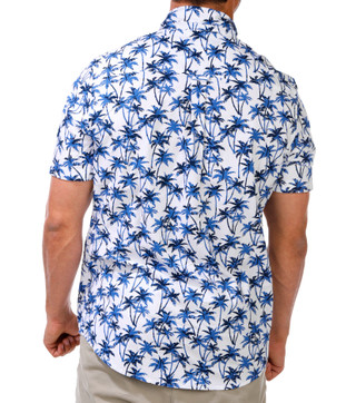 Thumbnail 2: CHAPS Men's Palm Leaf Print Button Down Shirt 