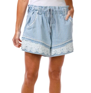 Thumbnail 1: FLAG & ANTHEM Women's Stripe Drawstring Shorts 