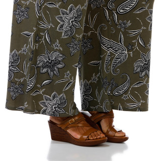 Thumbnail 5: Ellen Tracy Plus Smocked Waist Wide Leg Pants 