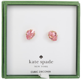 Thumbnail 1: KATE SPADE Pink Crystal Stud Earrings 