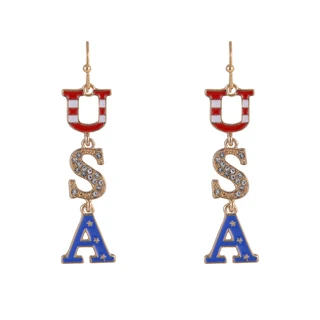 Thumbnail 1: Celebrate America 250 USA Drop Earrings 