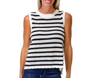 Thumbnail 1: FLAG & ANTHEM Women's Sleeveless Stripe Tank Top 
