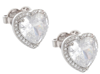 Thumbnail 2: KATE SPADE Crystal Heart Stud Earrings 