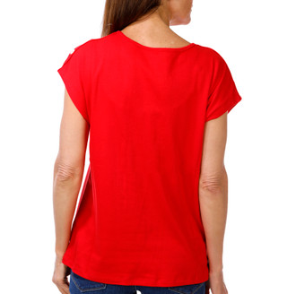 Thumbnail 3: Coral Bay Petite Short Sleeve Shoulder Button Top 