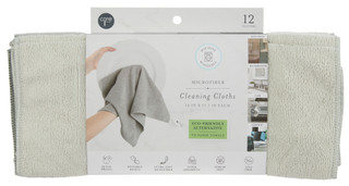 Thumbnail 1: CORE HOME 12 Pk Microfiber Cleaning Cloths 